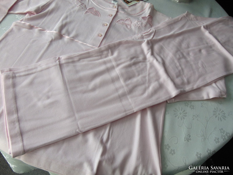 100 % pamut női pizsama M méret rózsaszín
