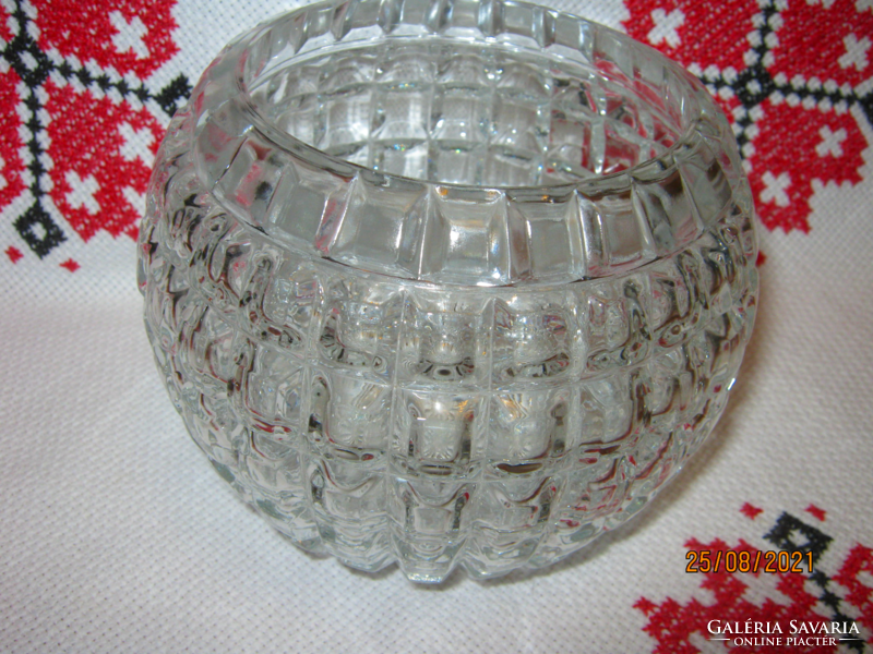 Régi  gömb üveg váza