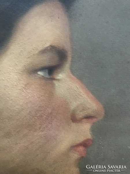 Tumó Máté női portré festmény 1894