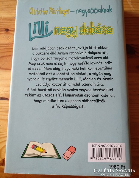 Nőstlinger: Lilli nagy dobása, év gyermekkönyv díjas írónő, ajánljon!