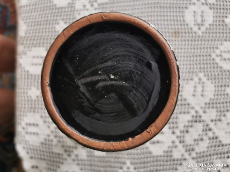 Ceramic vase from Hódmezővásárhely, retro, 30.5 cm