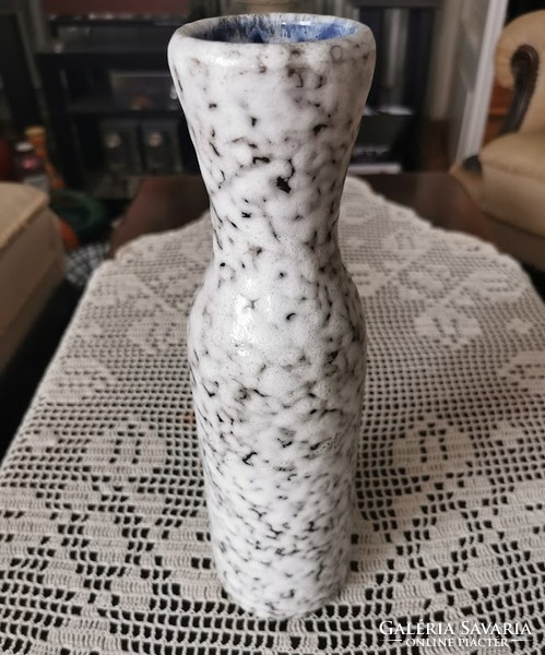 Hódmezővásárhelyi kerámia váza, retro, 30,5 cm