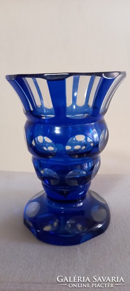 Blue Bieder crystal glass