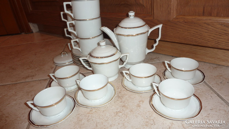 Zsolnay 29-piece tea and coffee set. Rarity!