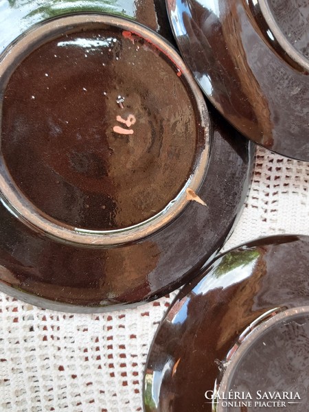 Hódmezővásárhelyi 17.5  cm-es  tányér csészealj, Nosztalgia
