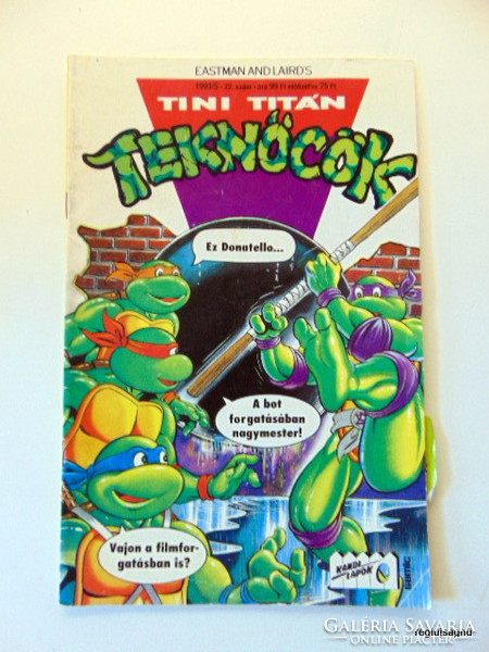 1993 május  /  Tini Titán Teknőcök #22  /  Régi, eredeti képregények Ssz.:  19080
