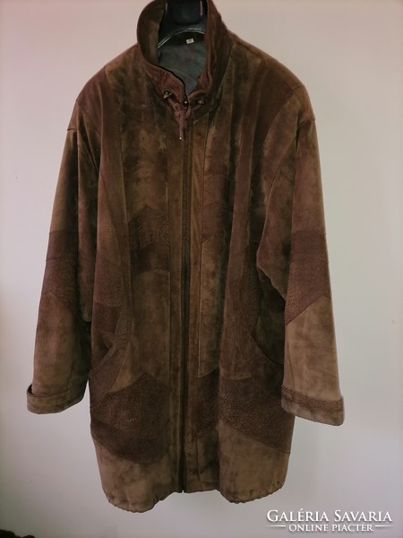 Szebbnél szebbek molett nálam őszi téli női vatelines köztes béléssel bőr kabát 130 széles 88 hosszű