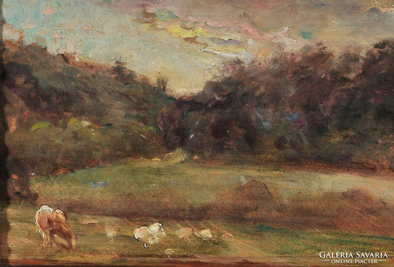 Louis Bruck (1846-1910) twilight atmosphere