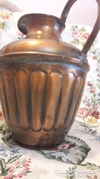 Old large copper jug