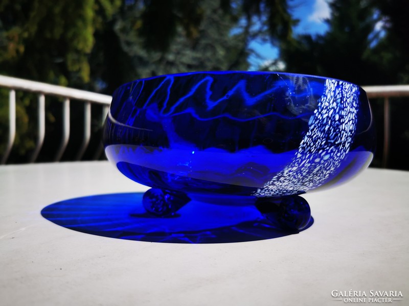 Cobalt blue serving bowl
