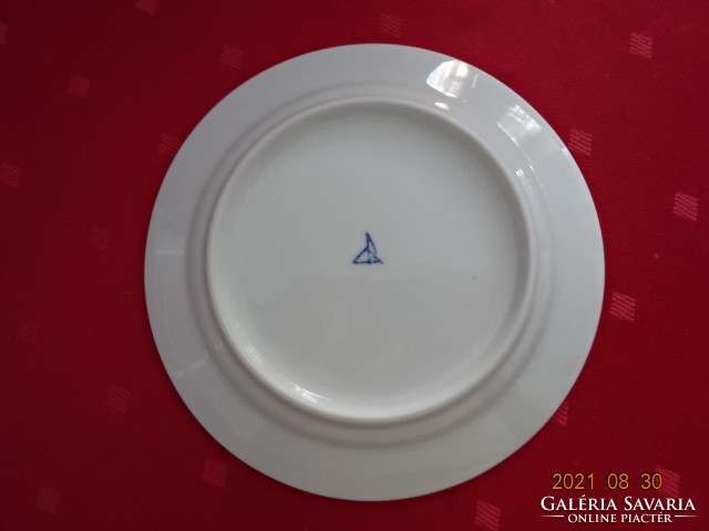 Alföldi porcelain small plate, with a blue stripe on the edge, diameter 17 cm. He has!