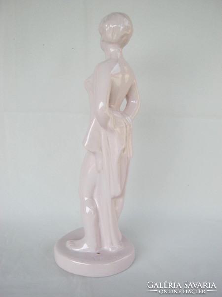 Retro ... Signed king ceramic large size female nude statue