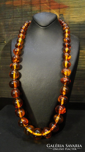 Polish amber necklace, 1960s