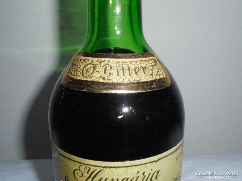 Retro Hungária Ó-Bitter ital üveg palack - Buliv gyártó, 1987-es, bontatlan, ritkaság