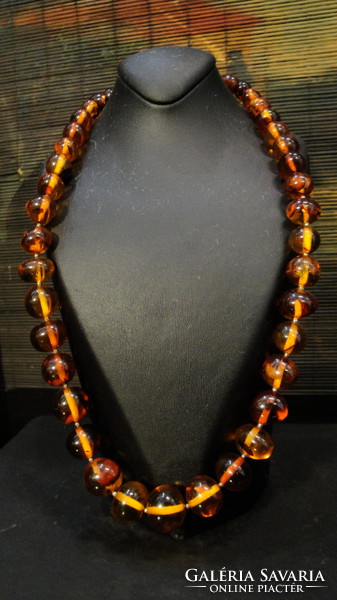 Polish amber necklace, 1960s