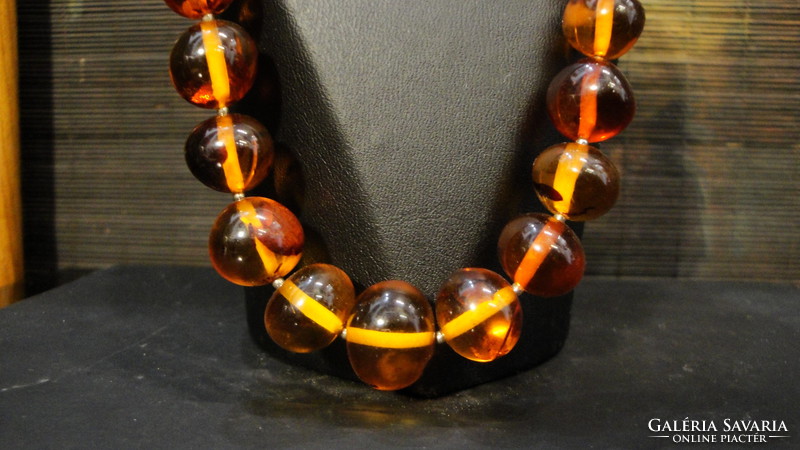 Polish amber necklace, 1960s