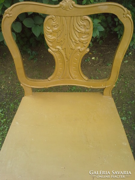 Barokk mintás, faragott, hatalmas méretű, fa szék. OLCSÓBB!