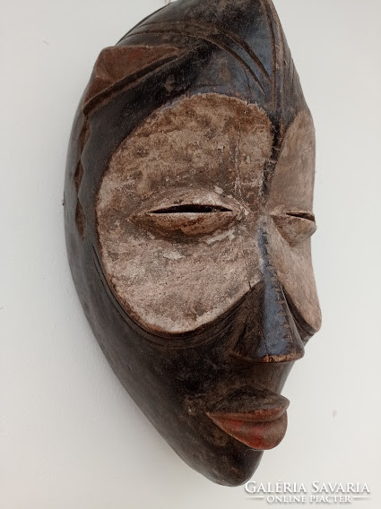 Africa African antique mask Lulua ethnic group Congo drum 14. 2591