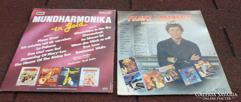 LP BAKELIT LEMEZ   Franz Lambert - Mundharmonika in Gold LP