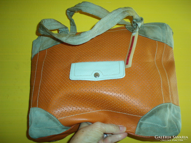Vintage original prada genuine leather bag