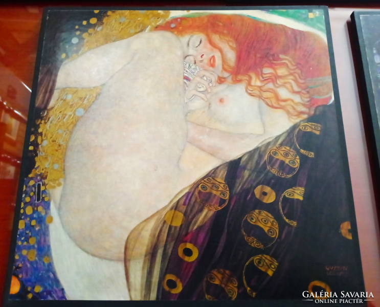 Gustav Klimt, Danae nyomat 30 x 29 cm