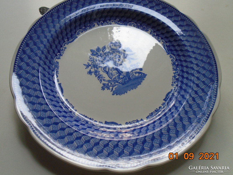 1832 SPODE "Portland vase" minta ,nagy dísztál BLUE ROOM COLLECTION