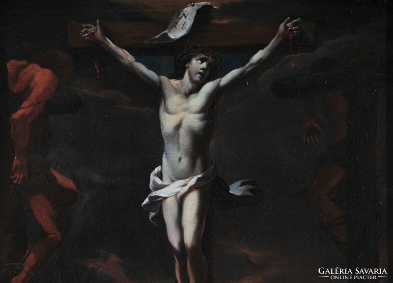 Barokk olajfestmény, Jézus kereszthaláláról
