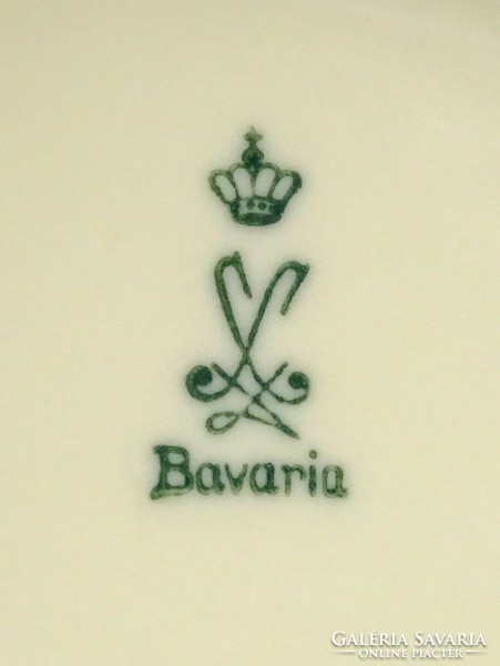 1F940 Régi vajszínű Bavaria porcelán étkészlet 5 darab