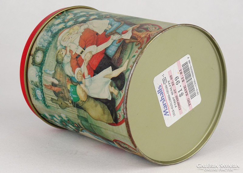 1F944 marshalls american christmas santa cocoa powder tin box
