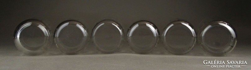 1F962 Régi csiszoltüveg pohár készlet 6 darab