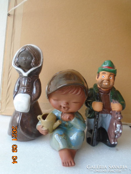 3 pieces of world famous Scandinavian figurine collection pieces