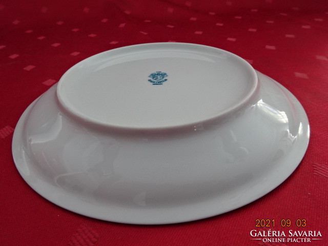 Lowland porcelain six-piece small plate with cyclamen flower, diameter 16.5 cm. He has!