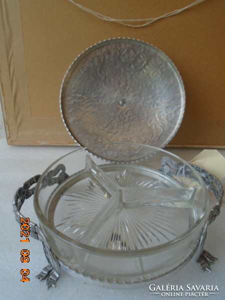 Art Nouveau antique glass-lined storage or serving vessel from the 1950s was massive it was still work