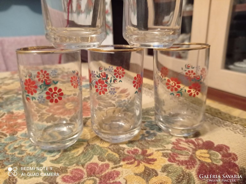 Hand painted drink set with gift short drink glasses
