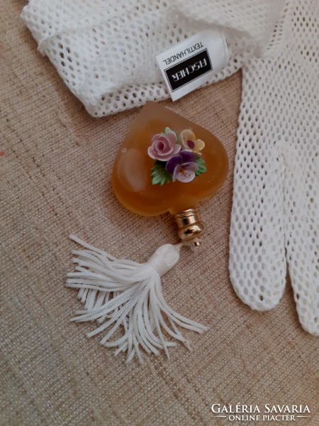 Retro Branded Lace Gloves Heart Shaped Perfume Bottle Cap End Silk Tassel Sale