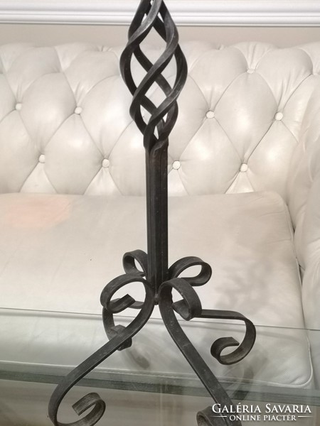Wrought iron candle holder 62 x 27 cm
