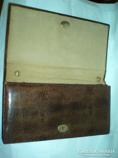 Vintage pierre cardin lizard leather envelope bag