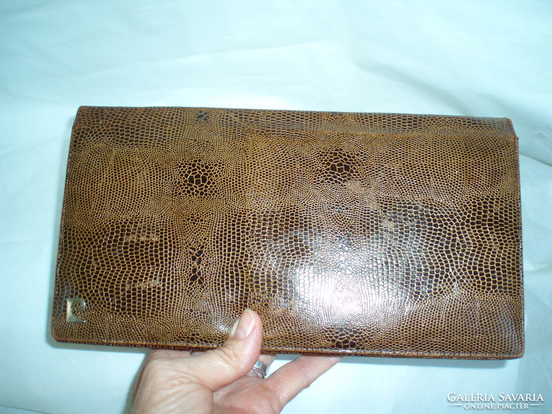 Vintage pierre cardin lizard leather envelope bag