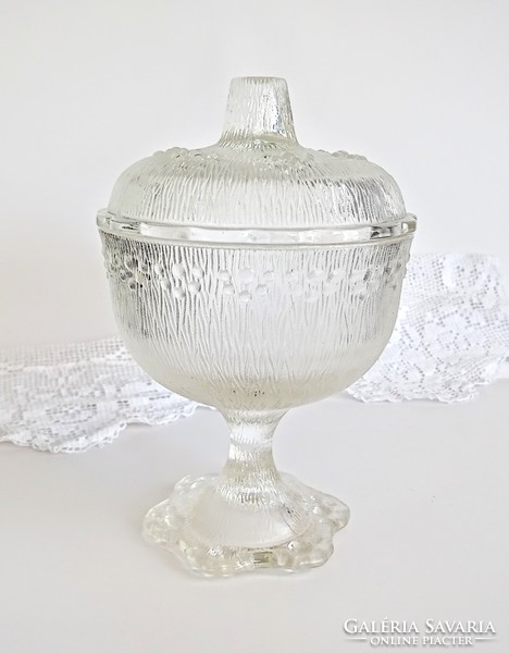 Glass base cup with lid