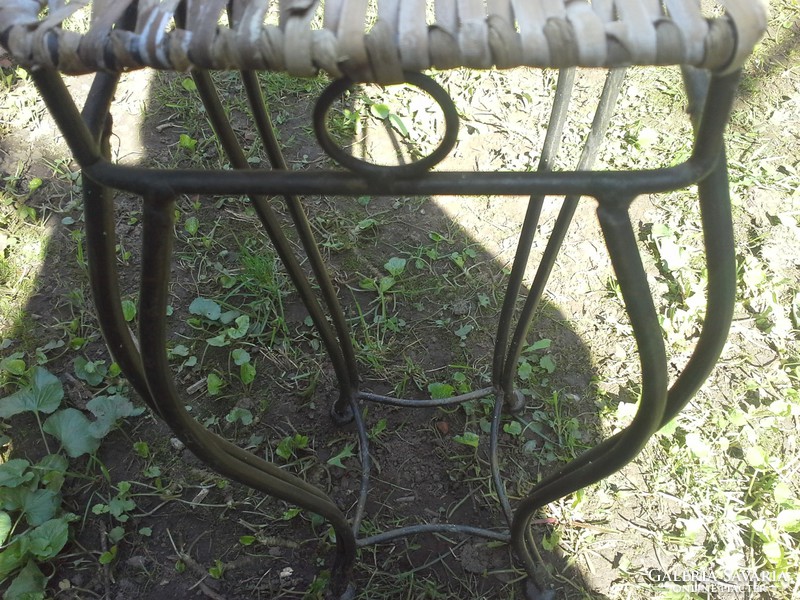Wrought iron planter with braided top. Cheaper!