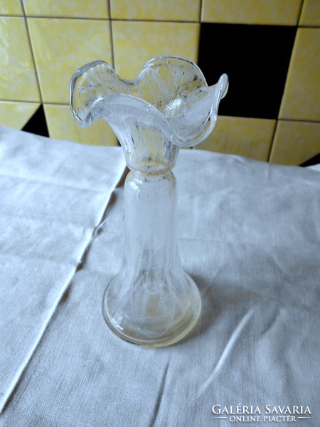 Art Nouveau glass vase with two colors-no surface painting