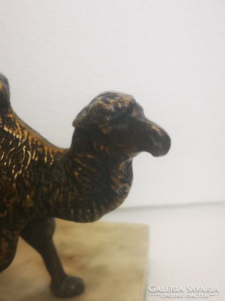 Antique bronze statue of camels