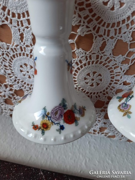 Altwien porcelain candle holders