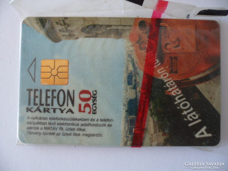 The first telephone card made in Hungary