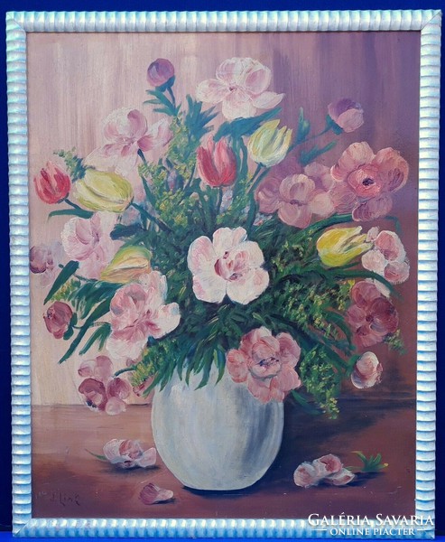 J. Links (1904-1997) Virágcsendélet