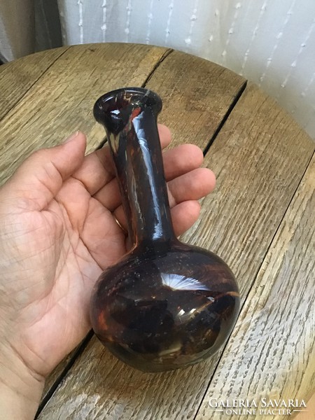 Régi opálos különleges kristályüveg váza