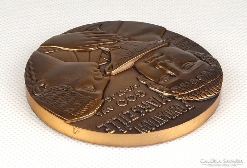 1F997 j. Vezien: fondation de marseille bronze plaque