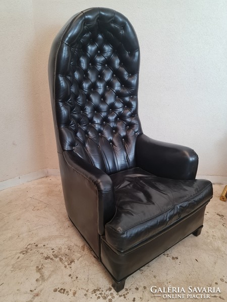 Special luxury chesterfield leather porch armchair