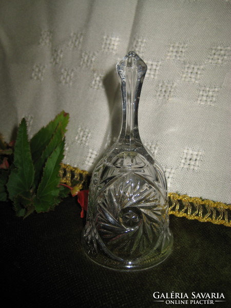 Glass bell, ball missing, 6.5 x 12.5 cm