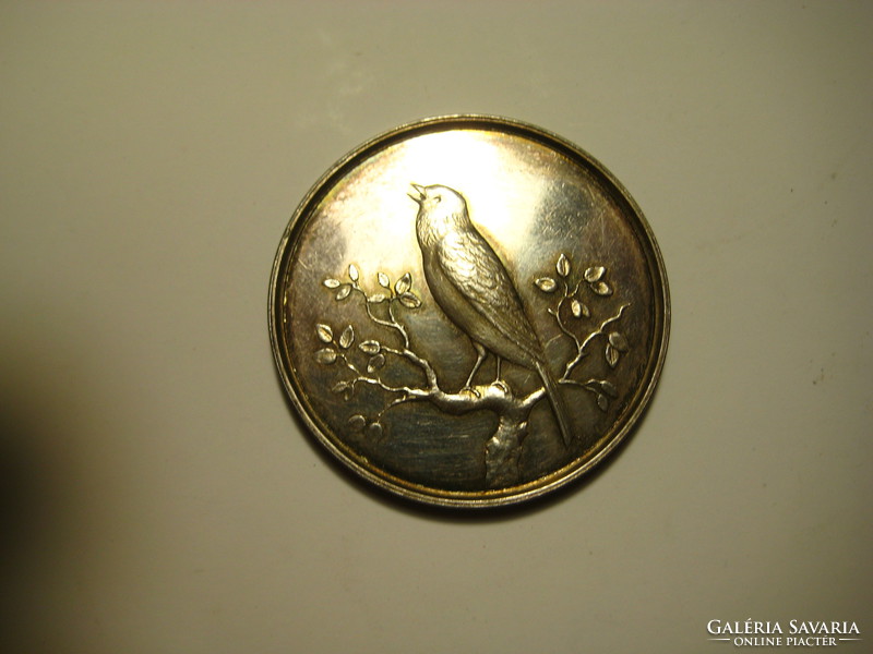 Rare commemorative medal, a long ago Austrian bird exhibition i. Award from 1906